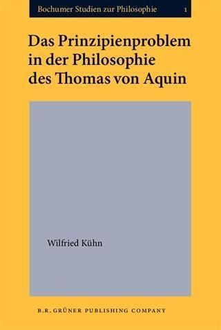 Produktbild: Das Prinzipienproblem in der Philosophie des Thomas von Aquin