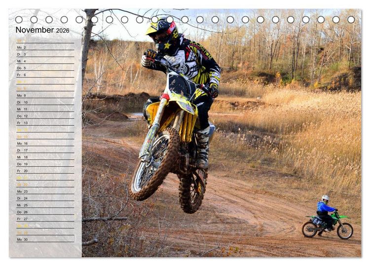 Produktbild: Motocross - tollk&uuml;hne Kerle (Tischkalender 2026 DIN A5 quer), CALVENDO Monatskalender