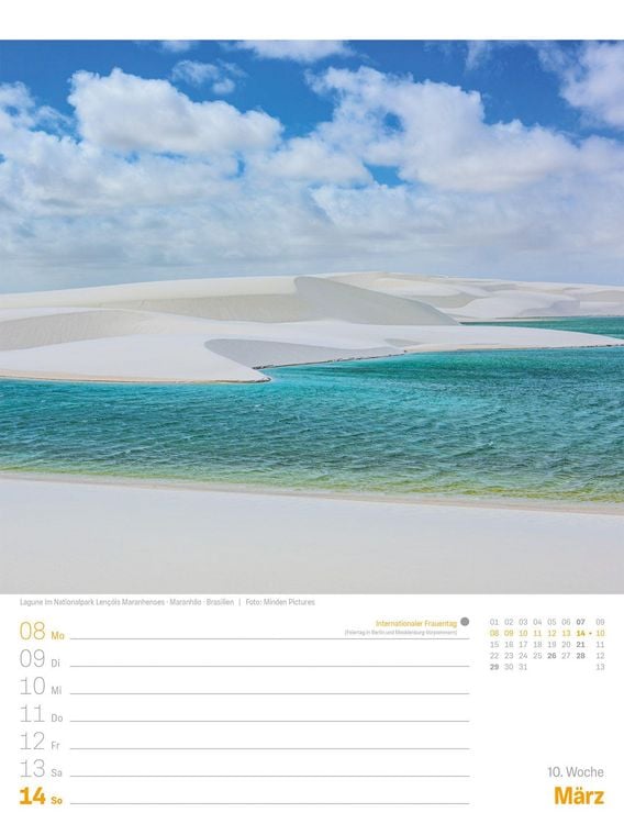 Produktbild: Planet Erde Wochenplaner Kalender 2027 | Landschaften der Welt