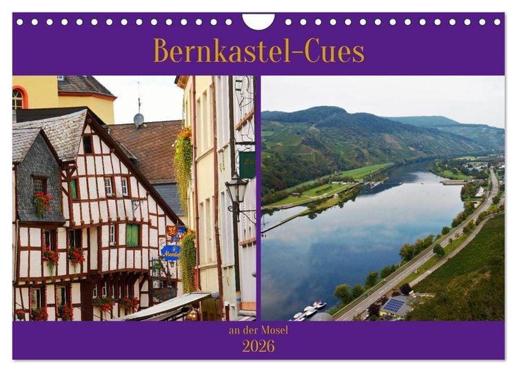 Produktbild: Bernkastel-Cues an der Mosel (Wandkalender 2026 DIN A4 quer), CALVENDO Monatskalender