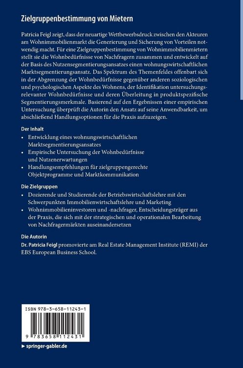 Produktbild: Zielgruppenbestimmung von Mietern