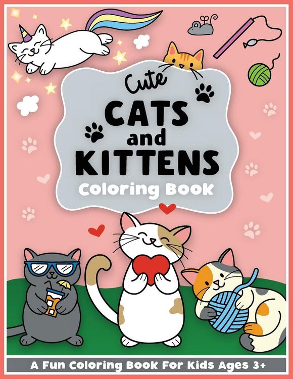Produktbild: Cute Cats and Kittens Coloring and Workbook