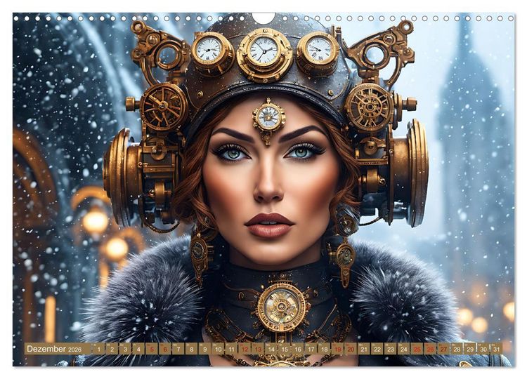 Produktbild: Steampunk - Mensch und Maschine (Wandkalender 2026 DIN A3 quer), CALVENDO Monatskalender