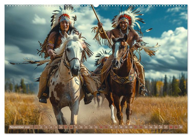 Produktbild: Reise mit der indianischen Seele (hochwertiger Premium Wandkalender 2026 DIN A2 quer), Kunstdruck in Hochglanz
