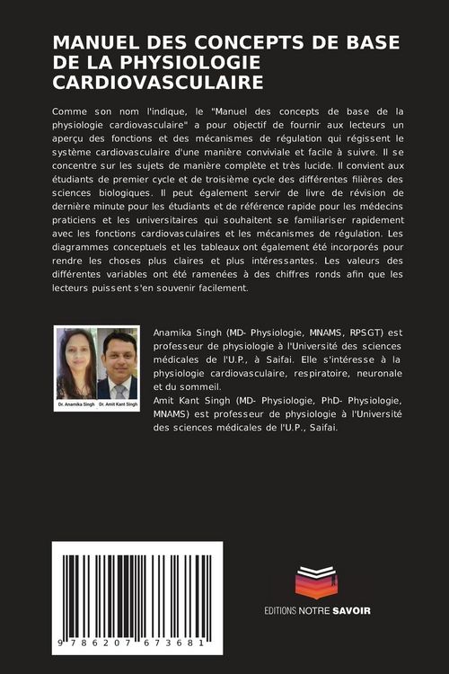 Produktbild: Manuel des Concepts De Base De La Physiologie Cardiovasculaire