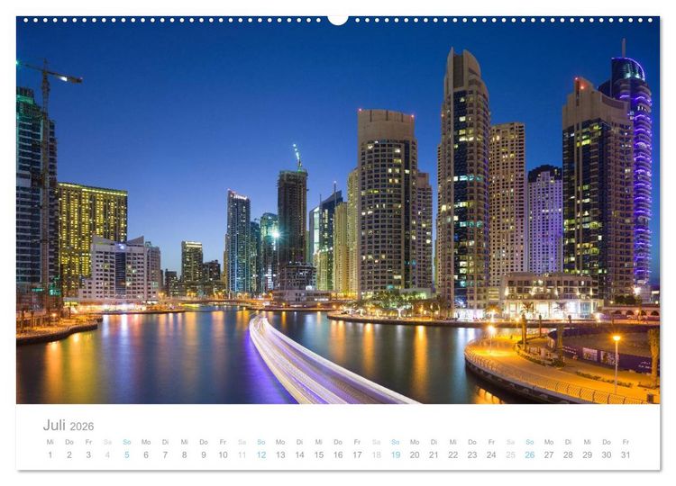 Produktbild: Dubai Architektur 2026 (hochwertiger Premium Wandkalender 2026 DIN A2 quer), Kunstdruck in Hochglanz