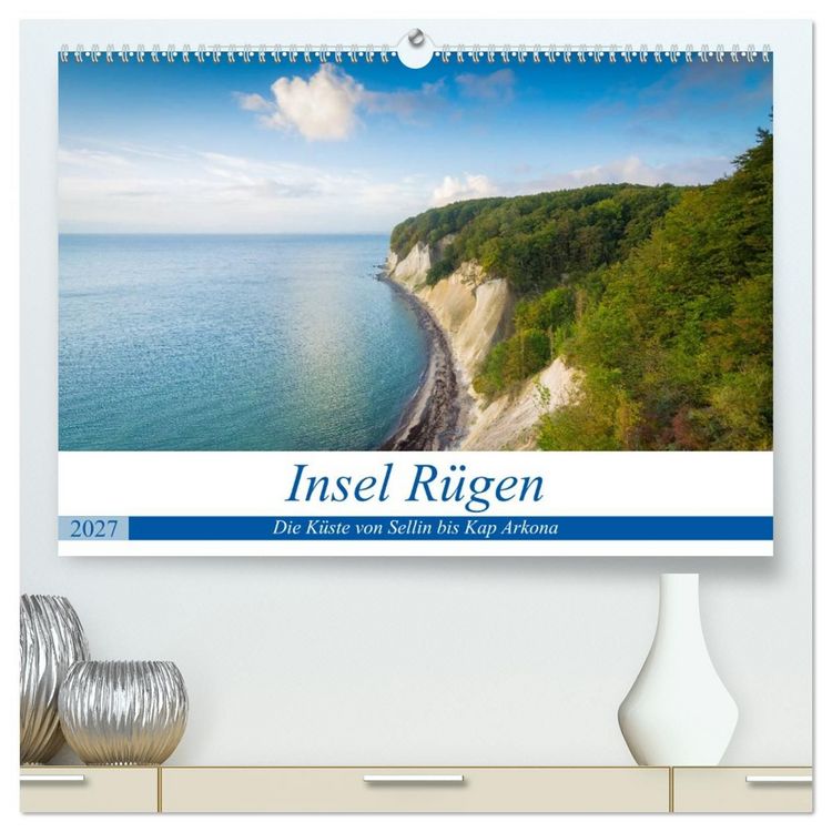 Produktbild: Insel R&uuml;gen - Die K&uuml;ste von Sellin bis Kap Arkona (hochwertiger Premium Wandkalender 2027 DIN A2 quer), Kunstdruck in Hochglanz