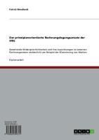 Produktbild: Der prinzipienorientierte Rechnungslegungsansatz der IFRS