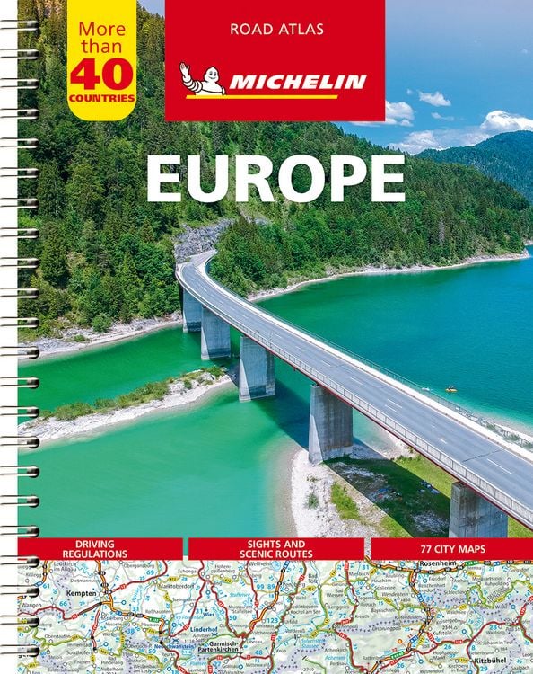 Produktbild: Michelin Stra&szlig;enatlas Europa mit Spiralbindung