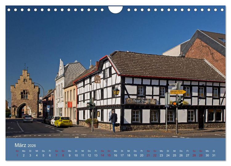 Produktbild: ERFTSTADT - Burgen und B&uuml;rgerh&auml;user (Wandkalender 2026 DIN A4 quer), CALVENDO Monatskalender