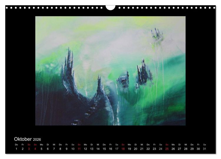 Produktbild: Kunstkalender von Michaela Nagel (Wandkalender 2026 DIN A3 quer), CALVENDO Monatskalender