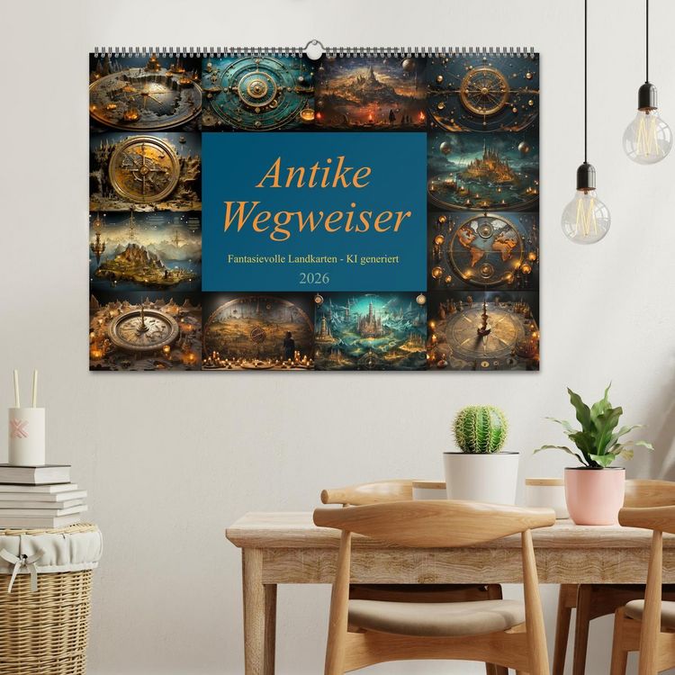 Produktbild: Antike Wegweiser (Wandkalender 2026 DIN A2 quer), CALVENDO Monatskalender