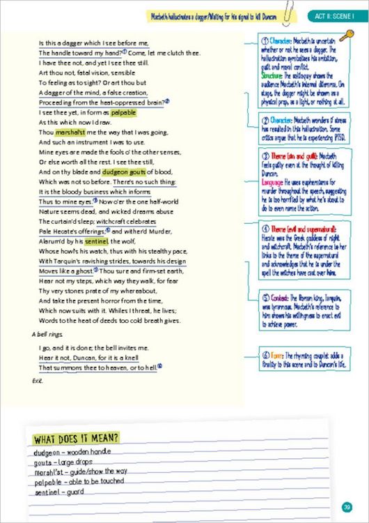 Produktbild: Macbeth: Full Play with Annotations and Key Quotations
