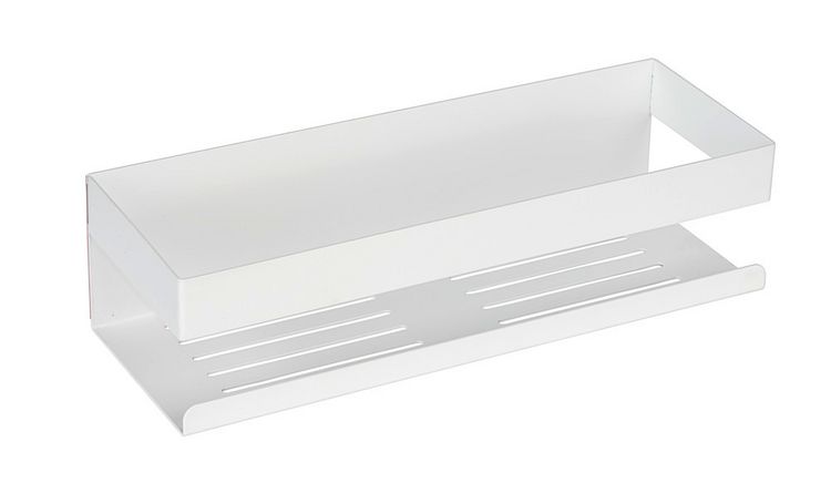 Produktbild: Turbo-Loc&reg; Wandablage Mod. Genova White matt, Befestigen ohne Bohren mit Spezial-Klebepad