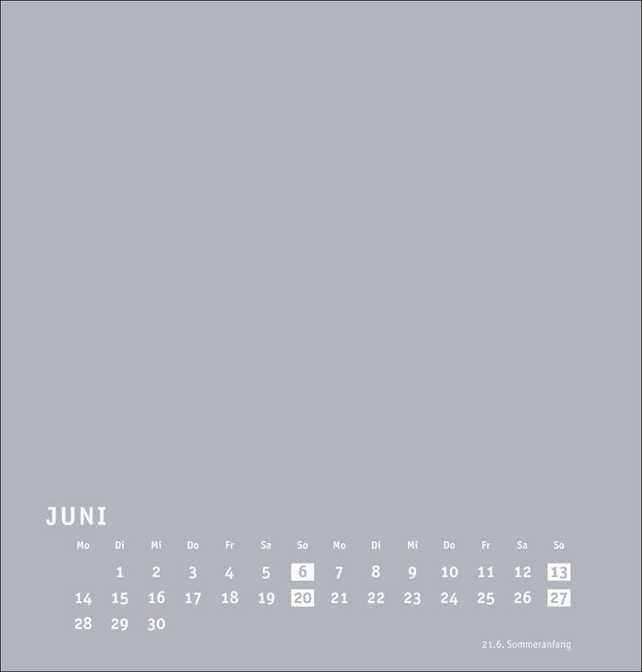 Produktbild: Premium-Bastelkalender silbergrau mittel 2027