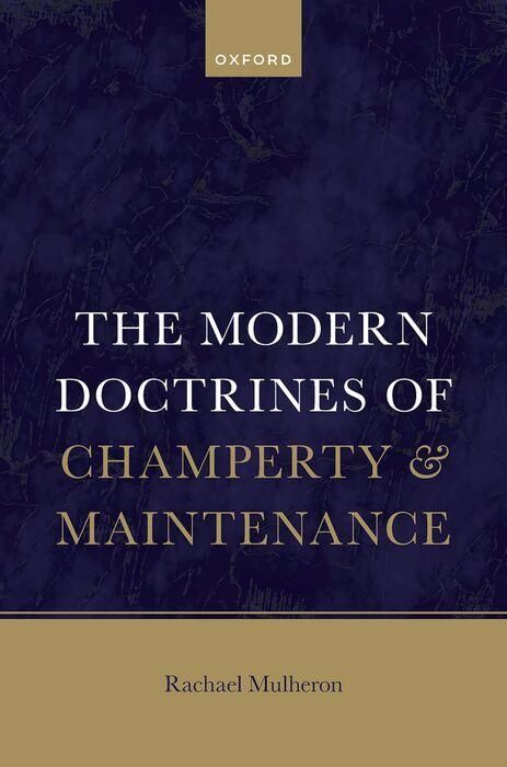 Produktbild: The Modern Doctrines of Champerty and Maintenance