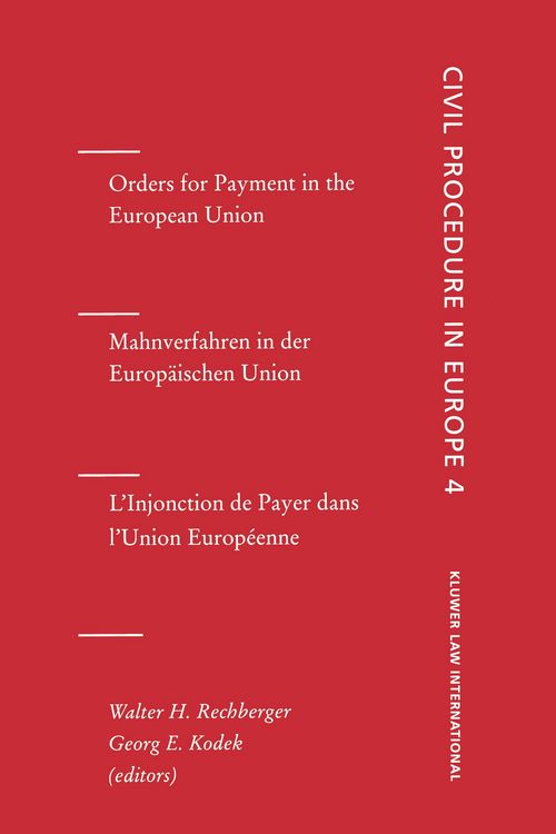Produktbild: Orders for Payment in the European Union