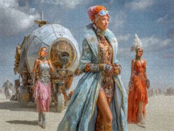 Produktbild: CALVENDO Puzzle Festival in der W&uuml;ste | 2000 Teile Lege-Gr&ouml;&szlig;e 90x67cm Foto-Puzzle f&uuml;r gl&uuml;ckliche Stunden