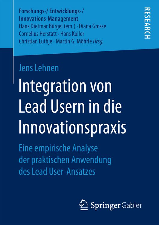 Produktbild: Integration von Lead Usern in die Innovationspraxis