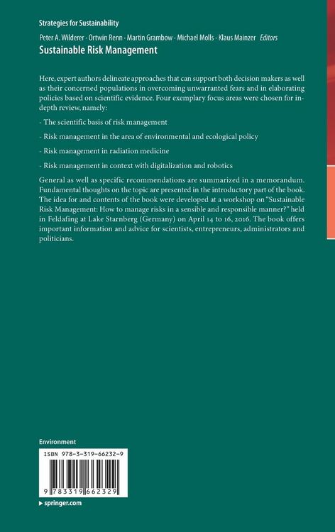 Produktbild: Sustainable Risk Management