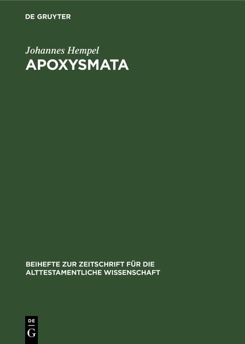 Produktbild: Apoxysmata
