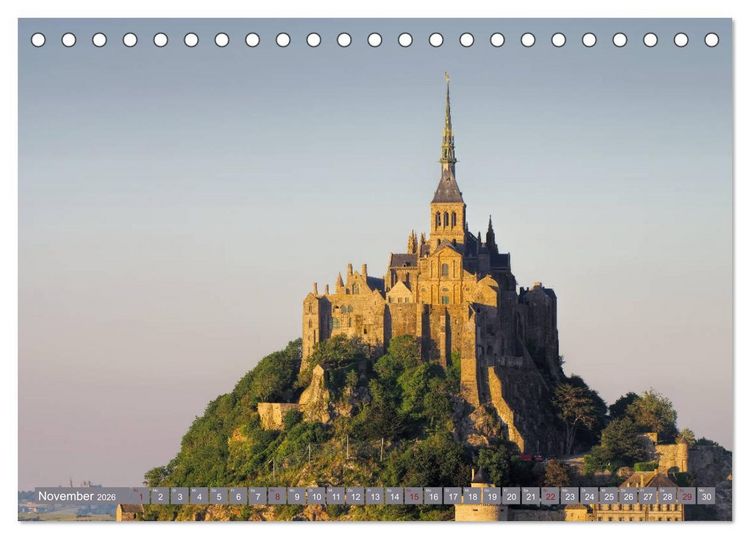 Produktbild: Le Mont-Saint-Michel - Sagenumwobener Klosterberg im Watt (Tischkalender 2026 DIN A5 quer), CALVENDO Monatskalender