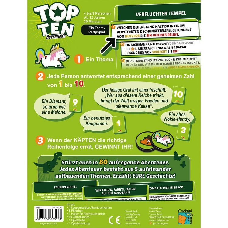 Produktbild: Top Ten Adventures