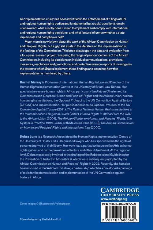 Produktbild: The Implementation of the Findings of the African Commission on Human and Peoples' Rights