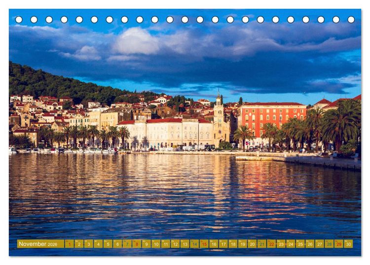 Produktbild: Split - Zauberhafte Perle an der Adriak&uuml;ste Kroatiens (Tischkalender 2026 DIN A5 quer), CALVENDO Monatskalender