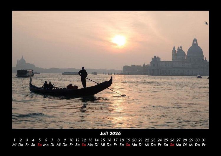 Produktbild: Venedig 2026 Fotokalender DIN A3
