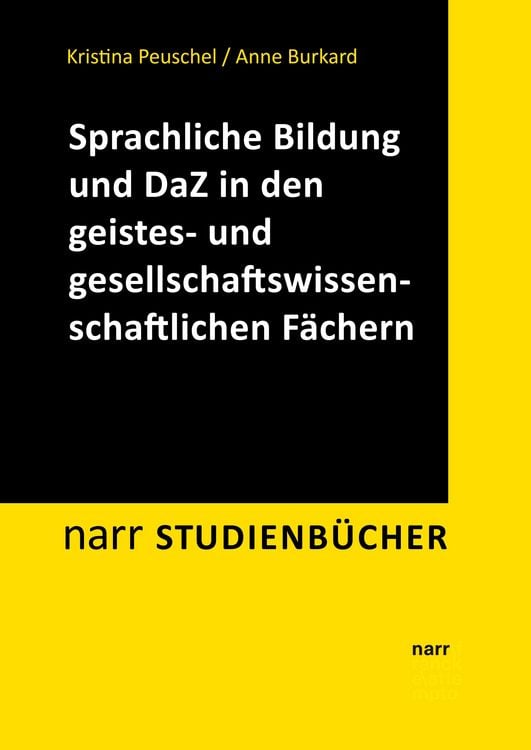 Produktbild: Sprachliche Bildung und Deutsch als Zweitsprache in den geistes- und gesellschaftswissenschaftlichen F&auml;chern
