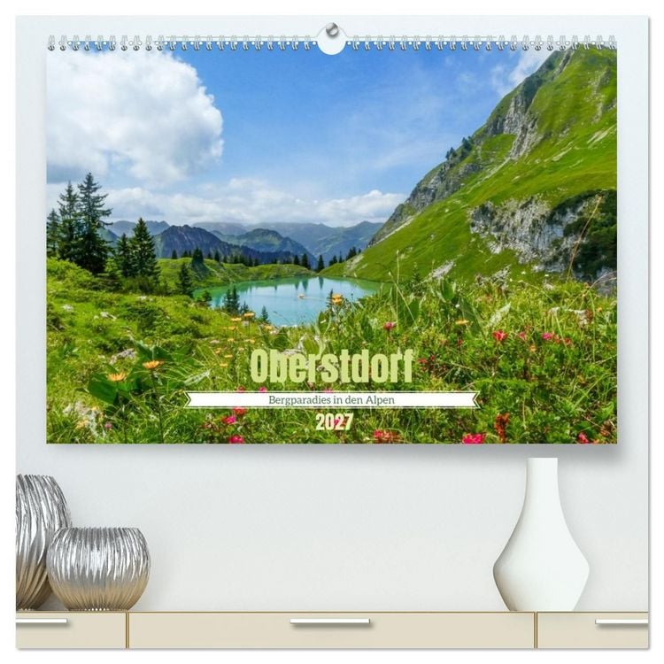 Produktbild: Oberstdorf - Bergparadies in den Alpen (hochwertiger Premium Wandkalender 2027 DIN A2 quer), Kunstdruck in Hochglanz