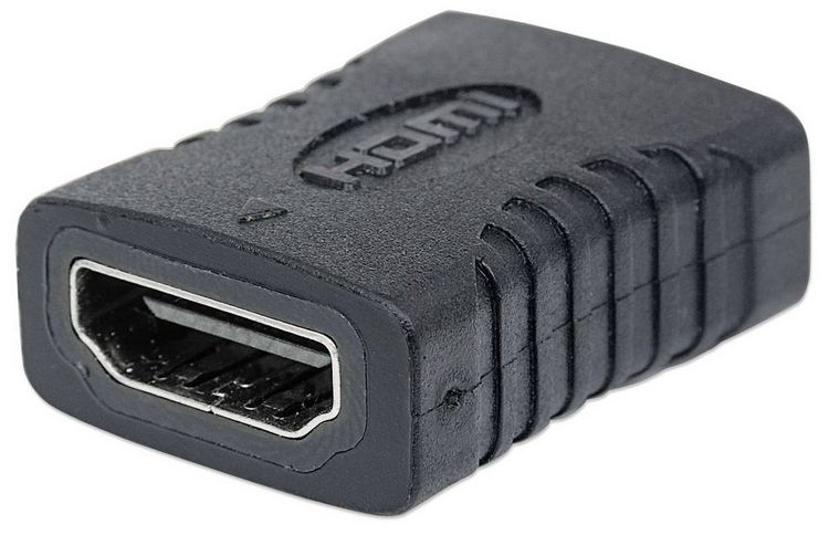 Produktbild: Manhattan 353465 HDMI Adapter [1x HDMI-Buchse - 1x HDMI-Buchse] Schwarz vergoldete Steckkontakte