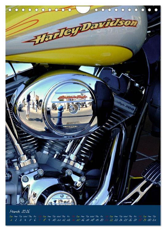 Produktbild: Harley Davidson in Details (Wall Calendar 2026 DIN A4 portrait), CALVENDO 12 Month Wall Calendar