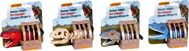 Produktbild: Dino-Schnapper (Schl&uuml;sselanh&auml;nger) - T-Rex World, sort.i.D.