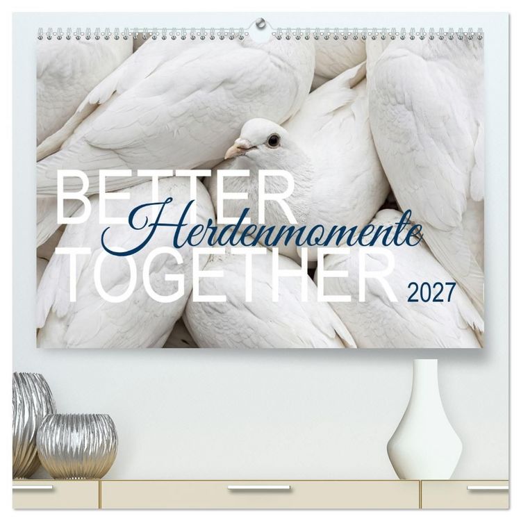 Produktbild: Better Together - Herdenmomente (hochwertiger Premium Wandkalender 2027 DIN A2 quer), Kunstdruck in Hochglanz