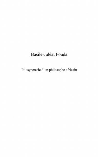 Produktbild: Basile-Juleat Fouda