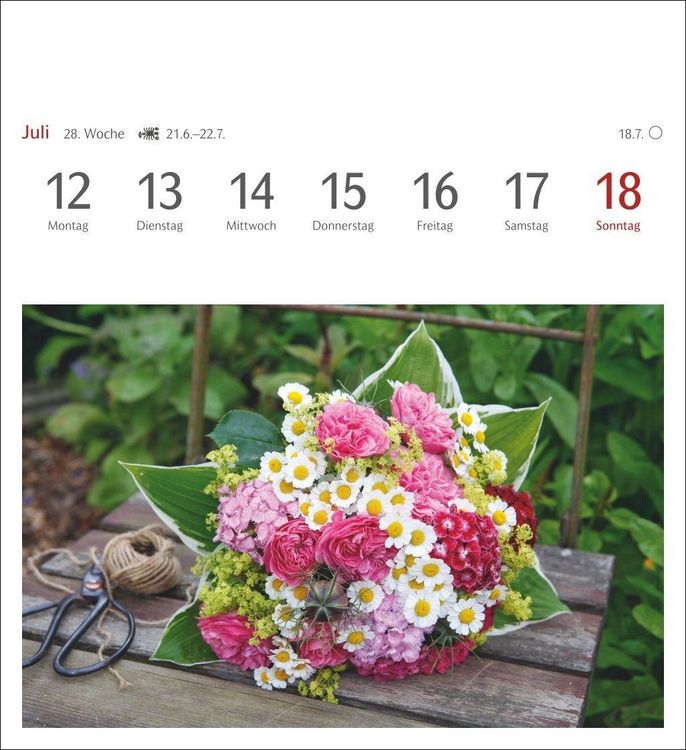 Produktbild: Blumenpracht Postkartenkalender 2027 - Wochenkalender mit 53 Postkarten
