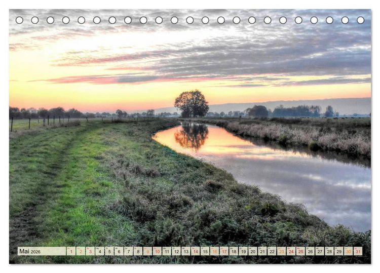 Produktbild: Landschaft an der W&uuml;mme (Tischkalender 2026 DIN A5 quer), CALVENDO Monatskalender