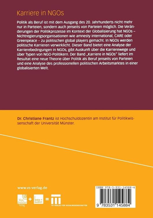 Produktbild: Karriere in NGOs