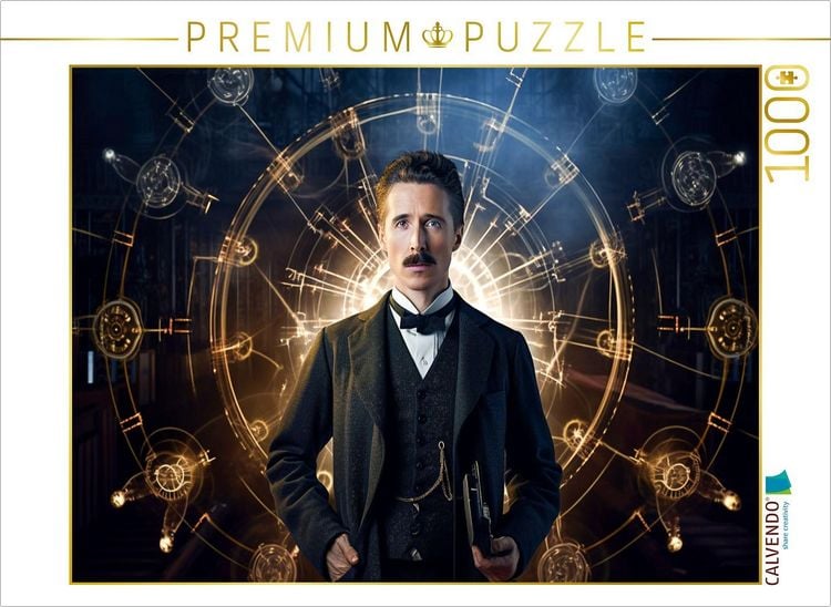 Produktbild: CALVENDO Puzzle Nikola Tesla | 1000 Teile Lege-Gr&ouml;&szlig;e 64x48cm Foto-Puzzle f&uuml;r gl&uuml;ckliche Stunden