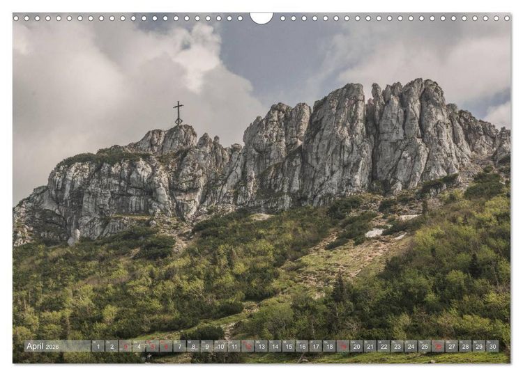 Produktbild: Gipfelkreuze auf bayerischen Bergen (Wandkalender 2026 DIN A3 quer), CALVENDO Monatskalender