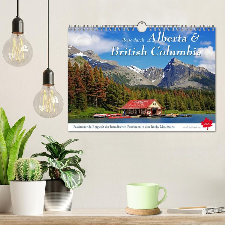 Produktbild: Reise durch Alberta und British Columbia (Wandkalender 2026 DIN A4 quer), CALVENDO Monatskalender