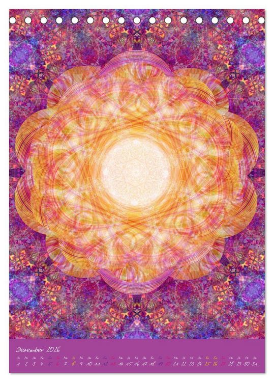 Produktbild: FLORALE MANDALAS (Tischkalender 2026 DIN A5 hoch), CALVENDO Monatskalender
