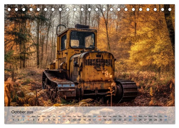Produktbild: Old machine - nobody's child (Desk Calendar 2026 DIN A5 landscape), CALVENDO 12 Month DeskCalendar