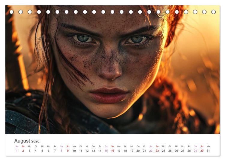 Produktbild: Von Elfen, Drachen und Zauberern - Ein Blick in fantastische Welten (Tischkalender 2026 DIN A5 quer), CALVENDO Monatskalender