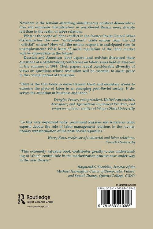 Produktbild: Labor and Democracy in the Transition to a Market System