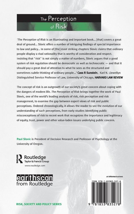 Produktbild: The Perception of Risk