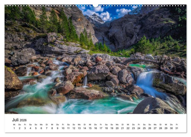 Produktbild: Wasserwelt Schweiz (hochwertiger Premium Wandkalender 2026 DIN A2 quer), Kunstdruck in Hochglanz