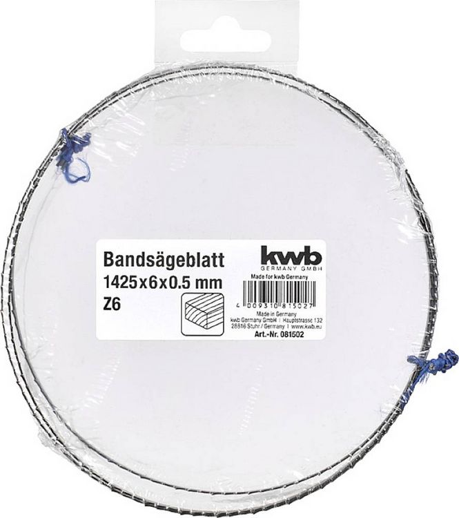 Produktbild: Kwb 081502 Bands&auml;geblatt, 1425 x 6x 0,65, Z6, Holz 1St.